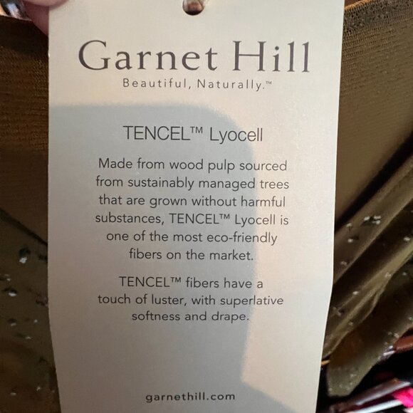 Garnet Hill Womens Ditzy Floral Faux Wrap Maxi Dress Size M Forest Fairy Earthy - Picture 15 of 16